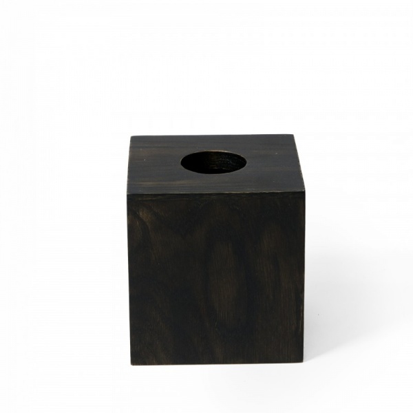 Dark Oak Cube Tissue Box